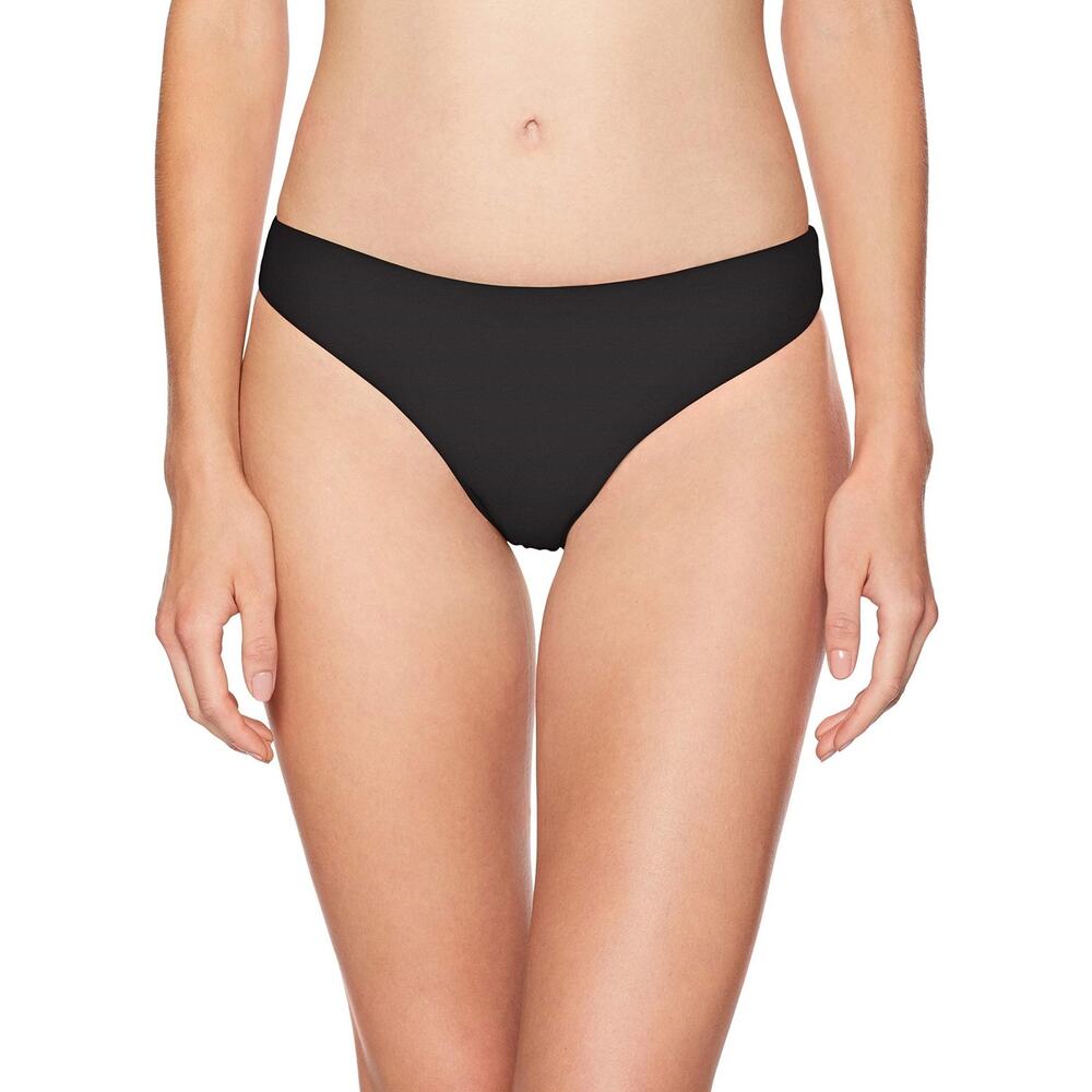 Bikini Lab Cinched Back Hipster Bikini Swimsuit Bottom Black Size S
